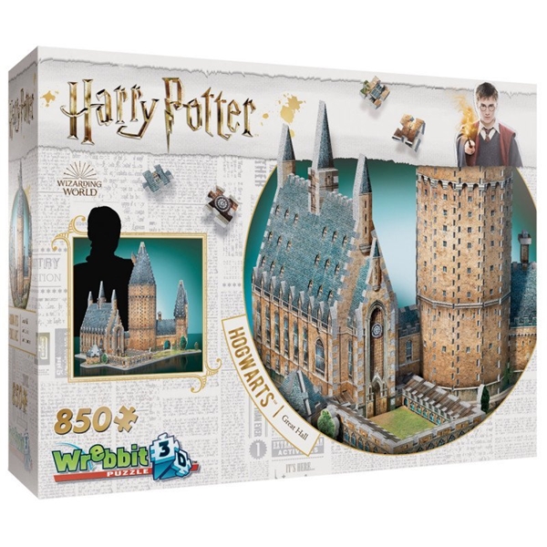 Wrebbit 3D Pussel Harry Potter Hogwarts Great Hall